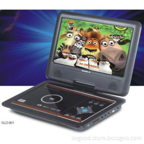 9.0-inch TFT LCD Display,270 Degree Swivel Screen,9”Portable DVD